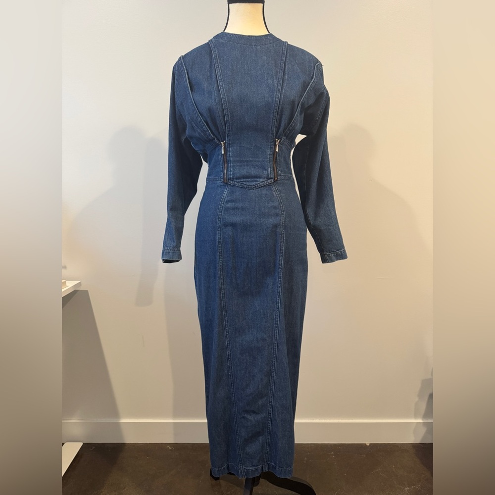 Vintage Denim Dress, XXS